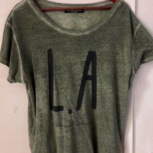 Golden aesthetics Light Green T-Shirt, Large